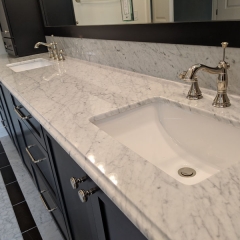 Carrara Marble Polished Master Vanity
